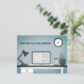 Unser Büro hat den Geschäftswechsel des Adressbüro Ankündigungspostkarte (Stehend Vorderseite)