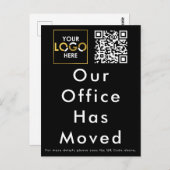 Unser Büro hat den QR-Code für Geschäftslogos geän Postkarte (Vorne/Hinten)