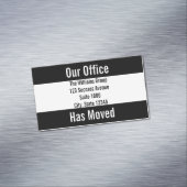 Unser Büro hat die Schwarz-Weiß-Ankündigung versch Magnetische Visitenkarte (Beispiel)