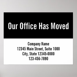 Unser Büro hat die Vorlagenverschiebung angekündig Poster