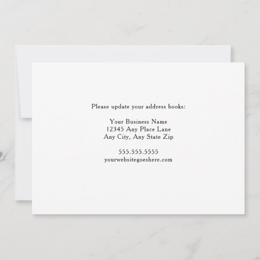 Unser Büro hat grüne, weiße Unternehmen in Bewegun Ankündigung (Rückseite)