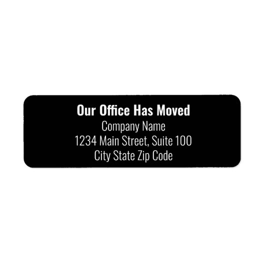 Unser Büro hat Schwarz-weiße Adressänderungen vorg (Vorne)