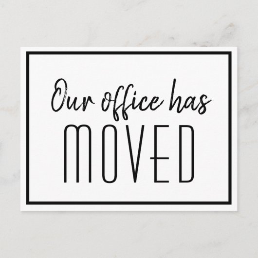 Unser Büro hat sich auf einfache Weise modernisier Postkarte (Vorderseite)