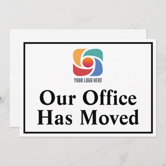 Unser Büro hat sich ein eigenständiges Firmenlogo Ankündigung (Vorne/Hinten)