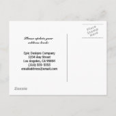 Unser Büro ist verlegt Ankündigungspostkarte (Rückseite)