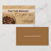 Unser Café Visitenkarte (Vorne/Hinten)