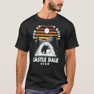 Unser Camp Unsere Regeln Burg Dale Camping Utah Ca T-Shirt