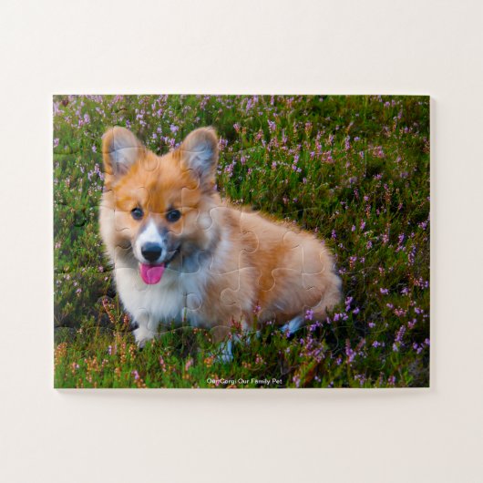 Unser Corgi unser Haustier Puzzle (Horizontal)