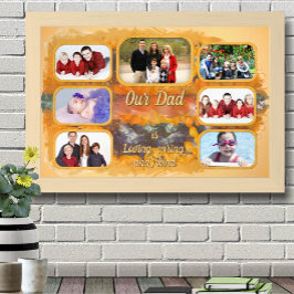 Unser Dad-Foto-Collage Abstracter Sonnenuntergang  Poster