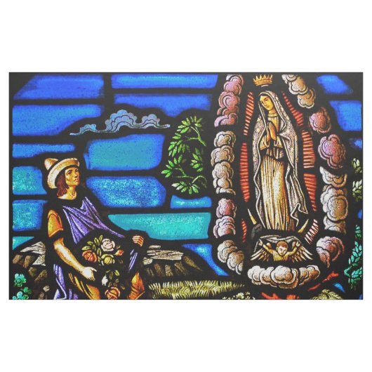 Unser Dameguadalupe Nuestra Senora Buntglas Stoff (Yard (91,4 cm))