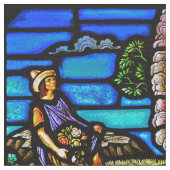 Unser Dameguadalupe Nuestra Senora Buntglas Stoff (Nahaufnahme)