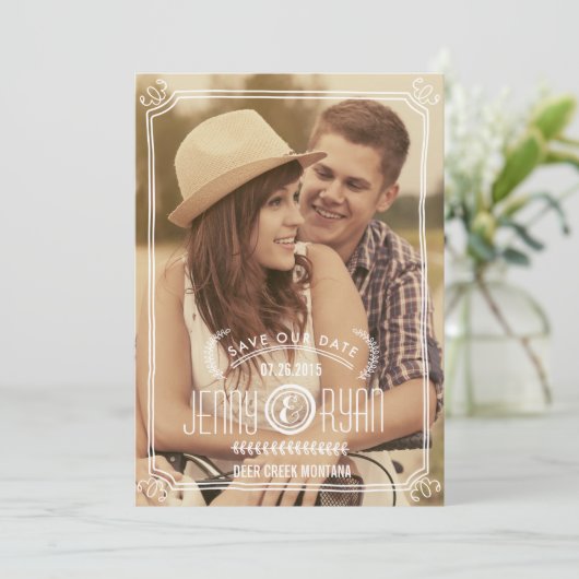 UNSER DATUM gerettet | Ankündigung Datum freihalte (Stehend Vorderseite)