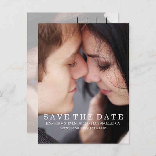 UNSER DATUM gerettet | Ankündigung Datum freihalte (Vorne/Hinten)