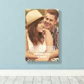 UNSER DATUM gerettet | BILD SAVE THE DATE LEINWAND (Insitu (Holzboden))