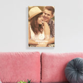 UNSER DATUM gerettet | BILD SAVE THE DATE LEINWAND (Insitu (Wohnzimmer))