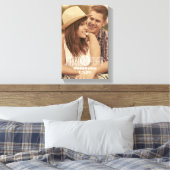 UNSER DATUM gerettet | BILD SAVE THE DATE LEINWAND (Insitu (Schlafzimmer))