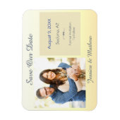 Unser Datum, unser Foto und unsere Infos gerettet Magnet (Vertikal)