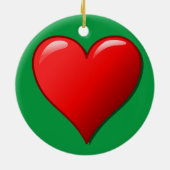 Unser drittes Weihnachtsfest zusammen Niedliches R Keramik Ornament (Hinten)