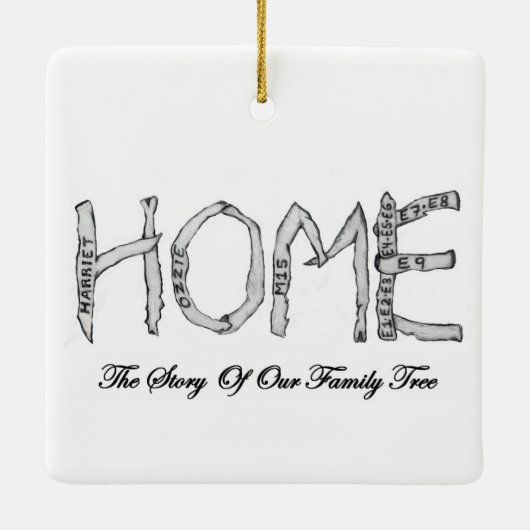 Unser E9-Weihnachtsadler-Ornament Keramikornament (Rückseite)