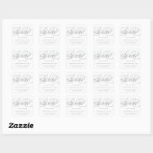 UNSER ELEGANTES SKRIPT GRAD | DANK IHNEN STICKER (Blatt)