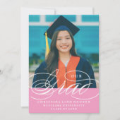 UNSER ELEGANTES SKRIPT GRAD | EINLADUNG VON ABSCHL (Vorderseite)