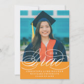 UNSER ELEGANTES SKRIPT GRAD | EINLADUNG VON ABSCHL (Vorderseite)