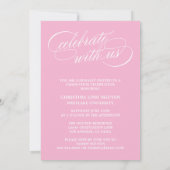 UNSER ELEGANTES SKRIPT GRAD | EINLADUNG VON ABSCHL (Rückseite)