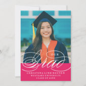 UNSER ELEGANTES SKRIPT GRAD | EINLADUNG VON ABSCHL (Vorderseite)