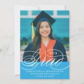 UNSER ELEGANTES SKRIPT GRAD | EINLADUNG VON ABSCHL (Vorderseite)