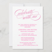 UNSER ELEGANTES SKRIPT GRAD | EINLADUNG VON ABSCHL (Rückseite)