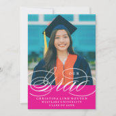 UNSER ELEGANTES SKRIPT GRAD | EINLADUNG VON ABSCHL (Vorderseite)