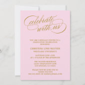 UNSER ELEGANTES SKRIPT GRAD | EINLADUNG VON ABSCHL (Rückseite)