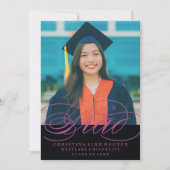 UNSER ELEGANTES SKRIPT GRAD | EINLADUNG VON ABSCHL (Vorderseite)