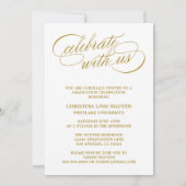 UNSER ELEGANTES SKRIPT GRAD | EINLADUNG VON ABSCHL (Rückseite)