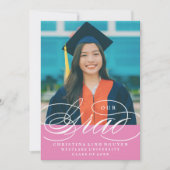 UNSER ELEGANTES SKRIPT GRAD | EINLADUNG VON ABSCHL (Vorderseite)