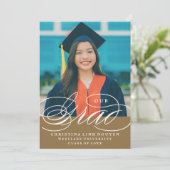 UNSER ELEGANTES SKRIPT GRAD | EINLADUNG VON ABSCHL (Stehend Vorderseite)