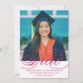 UNSER ELEGANTES SKRIPT GRAD | EINLADUNG VON ABSCHL (Vorderseite)