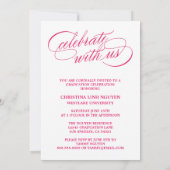 UNSER ELEGANTES SKRIPT GRAD | EINLADUNG VON ABSCHL (Rückseite)