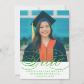 UNSER ELEGANTES SKRIPT GRAD | EINLADUNG VON ABSCHL (Vorderseite)