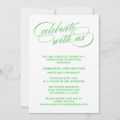 UNSER ELEGANTES SKRIPT GRAD | EINLADUNG VON ABSCHL (Rückseite)