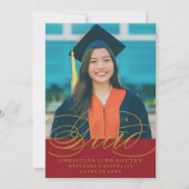 UNSER ELEGANTES SKRIPT GRAD | EINLADUNG VON ABSCHL (Vorderseite)