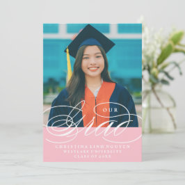 UNSER ELEGANTES SKRIPT GRAD | EINLADUNG VON ABSCHL