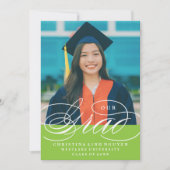 UNSER ELEGANTES SKRIPT GRAD | EINLADUNG VON ABSCHL (Vorderseite)