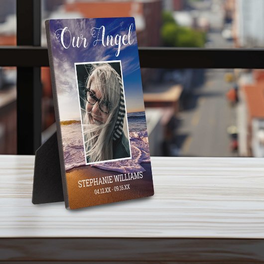 Unser Engel | Beach Foto Memorial Plaque Fotoplatte