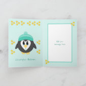 Unser Enkel zu Weihnachten niedliche Pinguinminze (Innenseite)