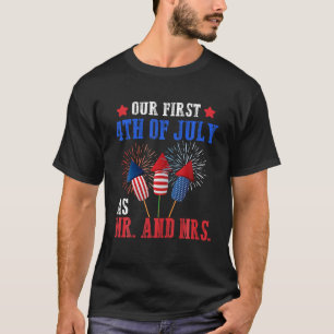 Unser erster 4. Juli als Herr Patriot Couple Hus T-Shirt
