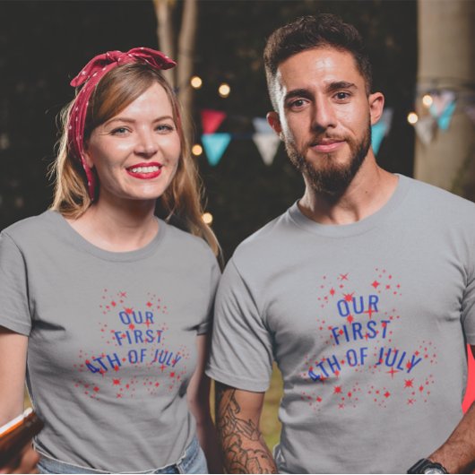 Unser erster 4. Juli - Patriotischer T - Shirt