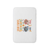 Unser erster Erntedank, Herr und Frau Couple, Verh Badematte (Vorderseite Vertikal)