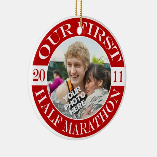 Unser erster Halbmarathon - 2011 Keramikornament (Rechts)