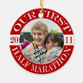 Unser erster Halbmarathon - 2011 Keramikornament (Vorne)